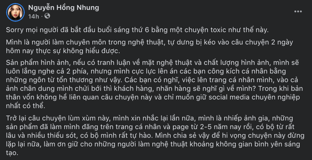 Chia sẻ của nhiếp ảnh gia gây chú ý.