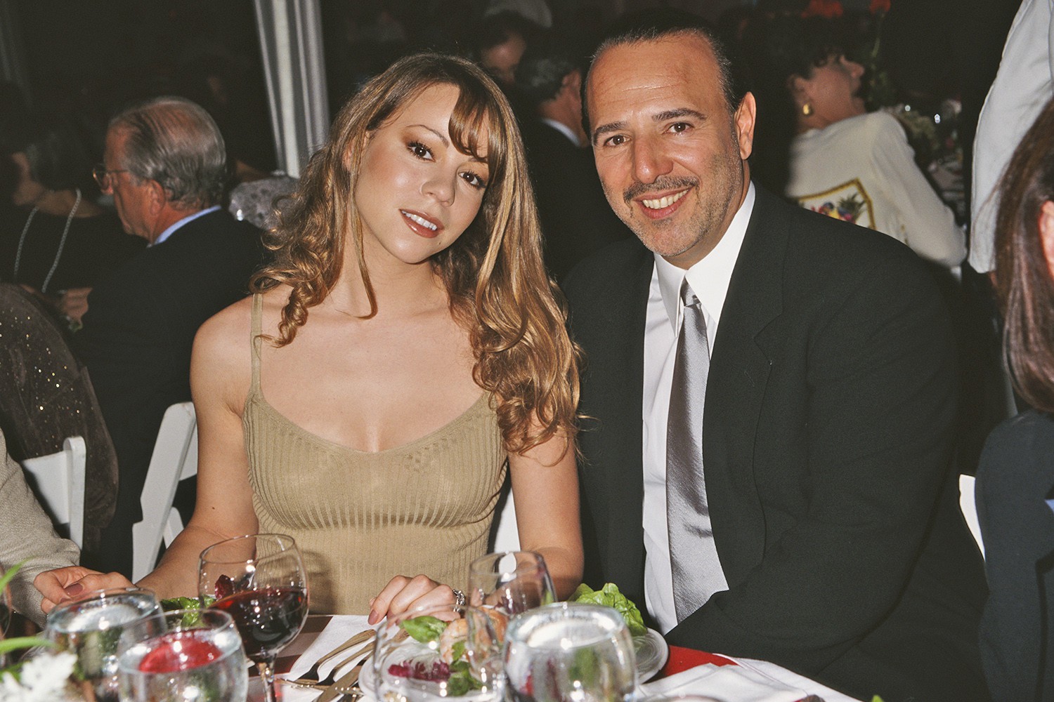 Mariah Carey with her first husband Tommy Mottola
