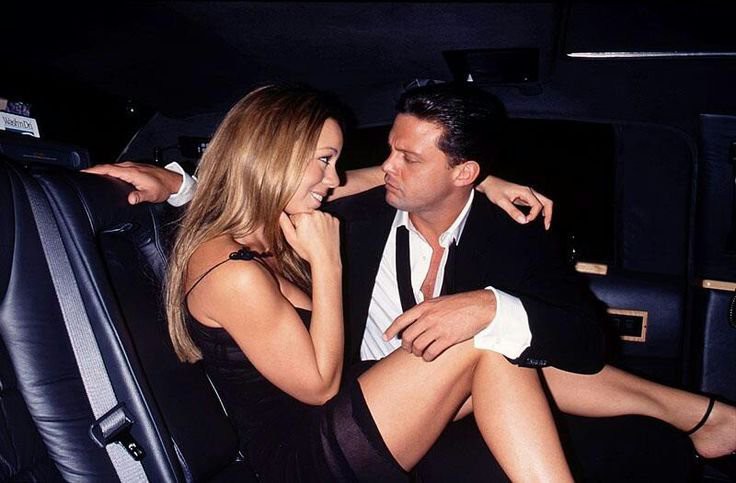 Mariah Carey with Mexican singer Luis Miguel