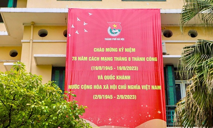 View - 
            Thủ đô Hà Nội rực rỡ cờ hoa chào mừng Quốc khánh 02/9/2023
    