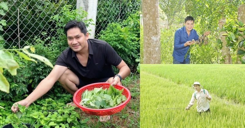             Nhà vườn 3.000 m2 ngập rau xanh của diễn viên Minh Luân    