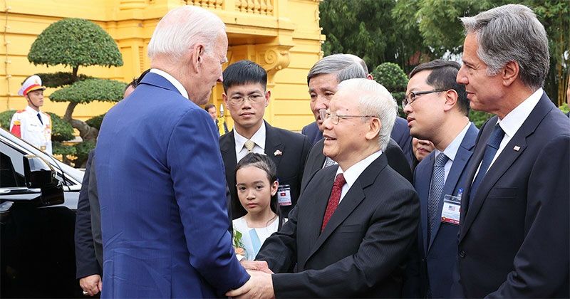 View -             Tổng Bí thư Nguyễn Phú Trọng chủ trì lễ đón Tổng thống Mỹ Joe Biden    