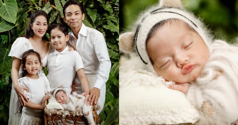 View -             Con gái út của Khánh Thi - Phan Hiển đầy tháng, được mẹ 'xả' bộ ảnh 'cưng hết nấc'    