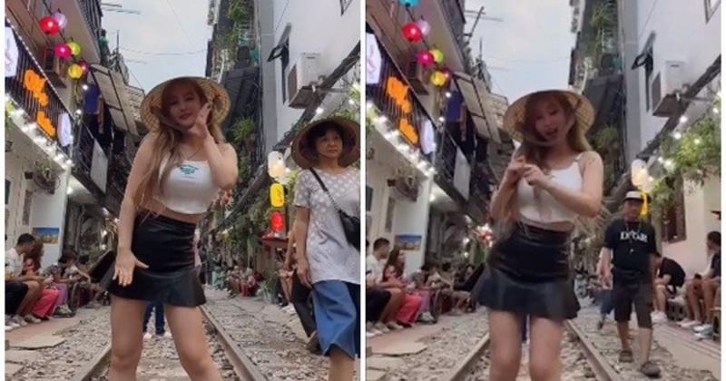             Danh tính nữ DJ Hàn Quốc nhảy nhót khu 'cafe đường tàu' Hà Nội    
