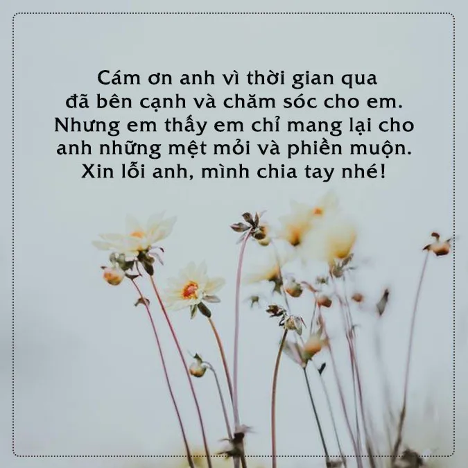  Những câu nói hay khi chia tay người yêu nhẹ nhàng sâu lắng 