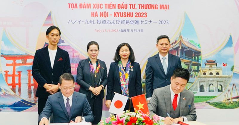 View -             Tọa đàm xúc tiến đầu tư, thương mại Hà Nội - Kyushu 2023    