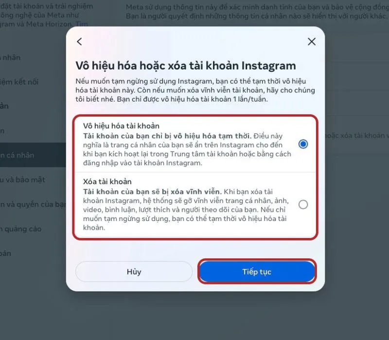 Cách khóa tài khoản Instagram, vô hiệu hóa trên điện thoại và máy tính