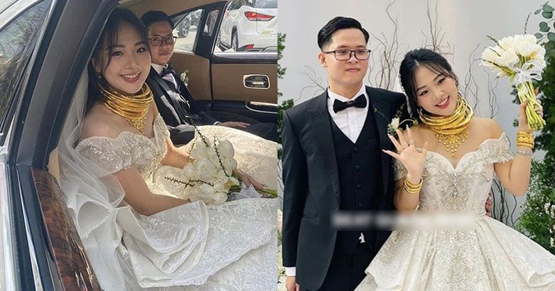 View -             Nhan sắc cô dâu trong đám cưới mâm cỗ 28 triệu ở Quảng Ninh    