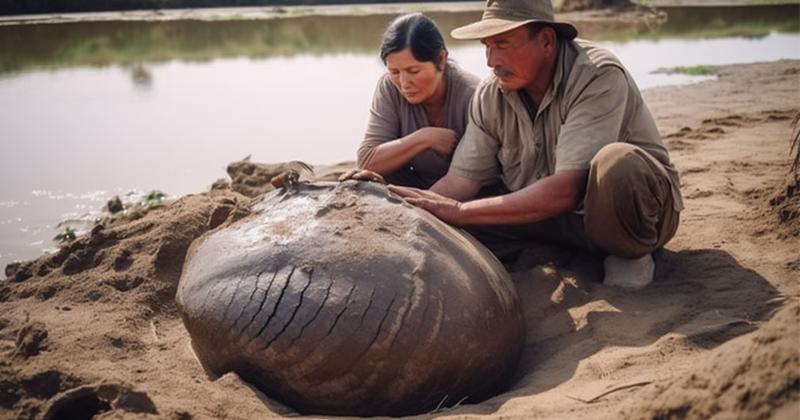             Đi dạo vô tình phát hiện 'quả trứng' khổng lồ, ngỡ ngàng sự thật    