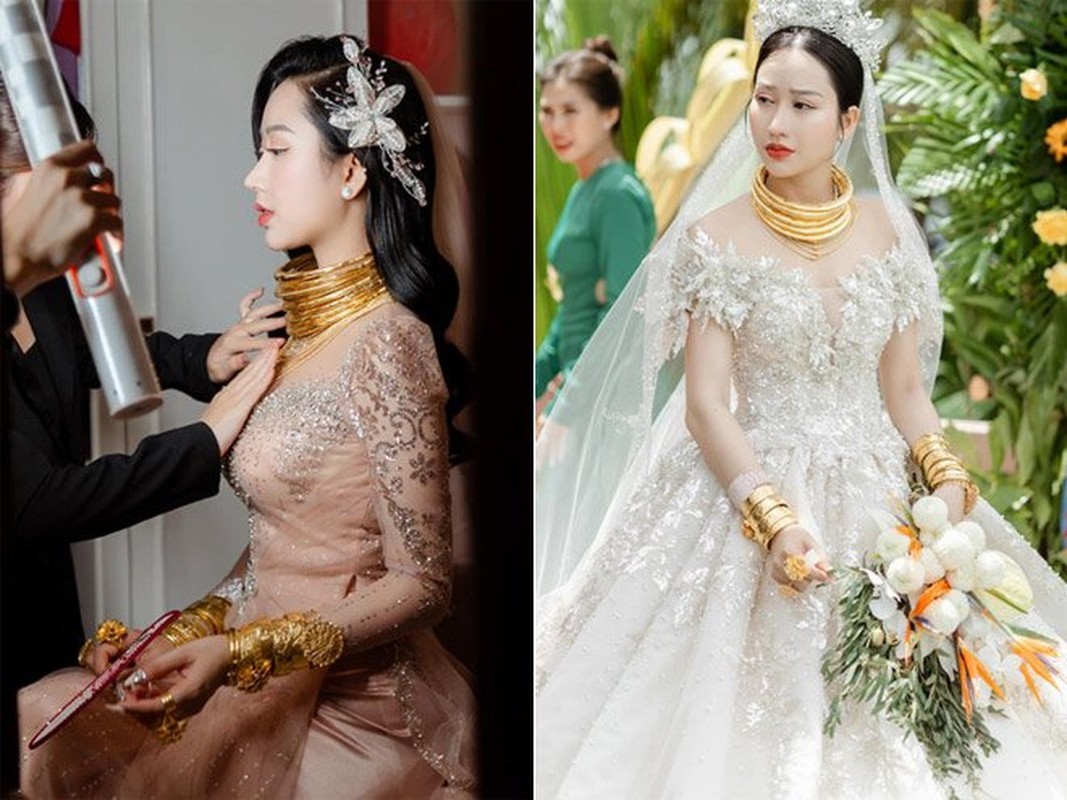 View -             Ba cô dâu xinh đẹp, đeo vàng trĩu cổ trong đám cưới khủng giờ ra sao?    