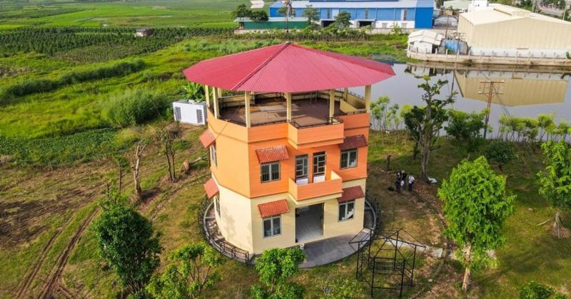             Ngôi nhà xoay 360 độ độc nhất vô nhị của lão nông Bắc Giang    