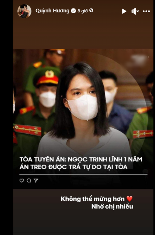 View -             Phản ứng của người thân, sao Việt khi Ngọc Trinh hưởng án treo    