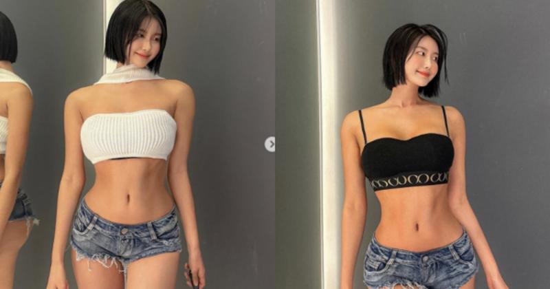             'Hot girl phòng gym' Hàn Quốc đẹp lạ, lệch chuẩn    