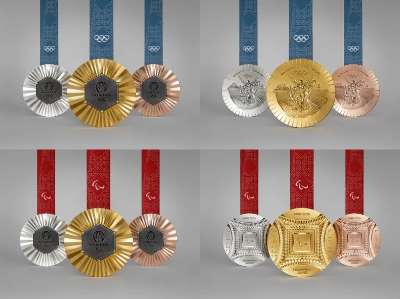             Huy chương Olympic và Paralympic 2024 làm từ mảnh ghép của tháp Eiffel    