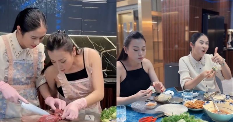 View -             Phương Oanh dạy Hoa hậu Ngọc Hân nấu ăn, hé lộ ê-kíp 'siêu khủng'    