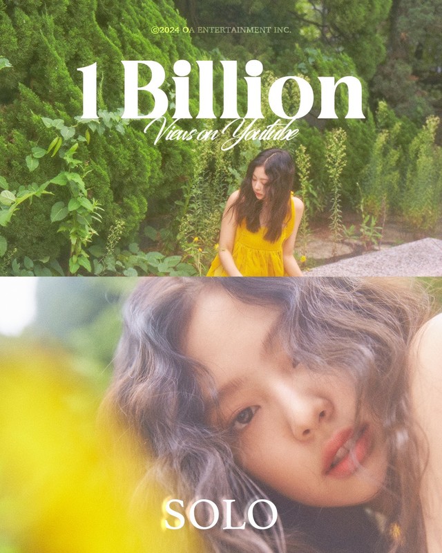             Jennie (BLACKPINK) - Nữ nghệ sĩ solo K-Pop đầu tiên sở hữu MV 1 tỷ lượt xem    
