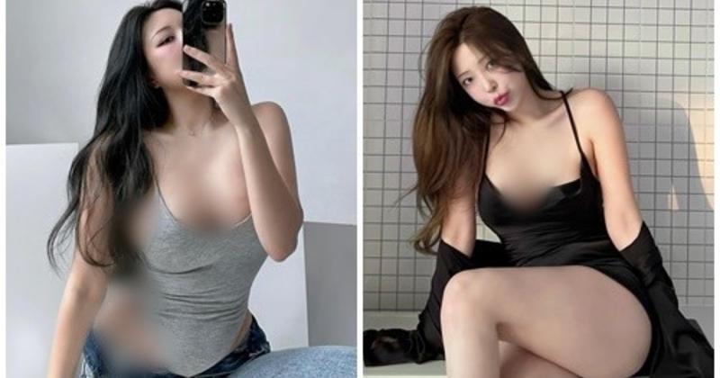             Hot girl Hàn Quốc mê diện đồ hở khoe đường cong bốc lửa    