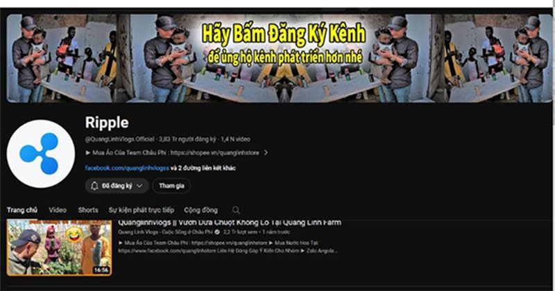 View -             Sau Độ Mixi, đến lượt kênh Youtube Quang Linh Vlog bị hacker tấn công    