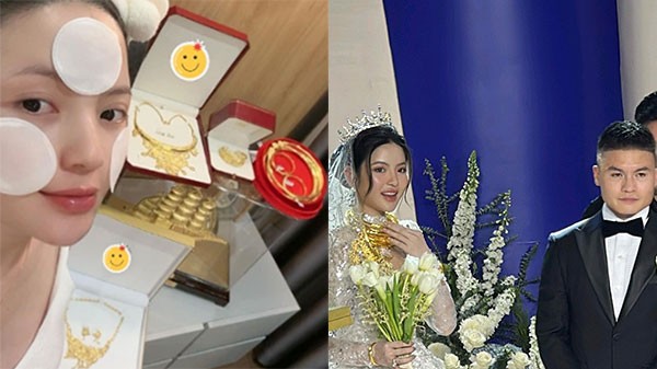 View -             Nóng showbiz 4/4: Diễn viên Anh Đức cầu hôn bạn gái; Vợ Quang Hải khoe vàng sau đám cưới    