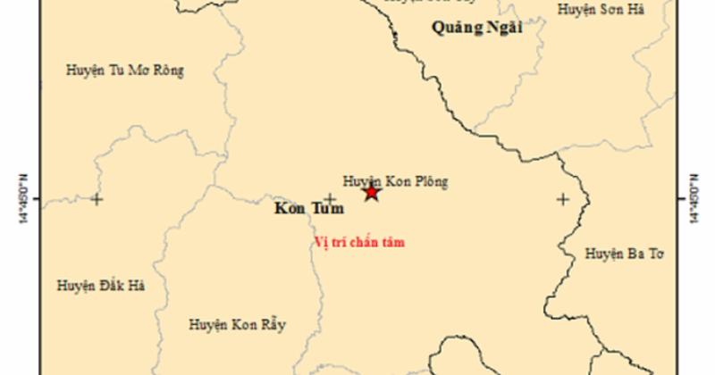             Liên tiếp xảy ra 3 trận động đất tại Kon Tum    