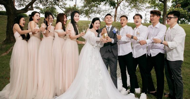 View -             Toàn cảnh đám cưới sang chảnh của Quang Hải - Chu Thanh Huyền, báo tin sắp có em bé    