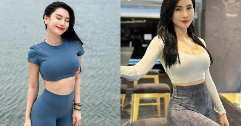View -             'Hot girl phòng gym' Trang Lê khoe body 'đồng hồ cát' sau sinh    