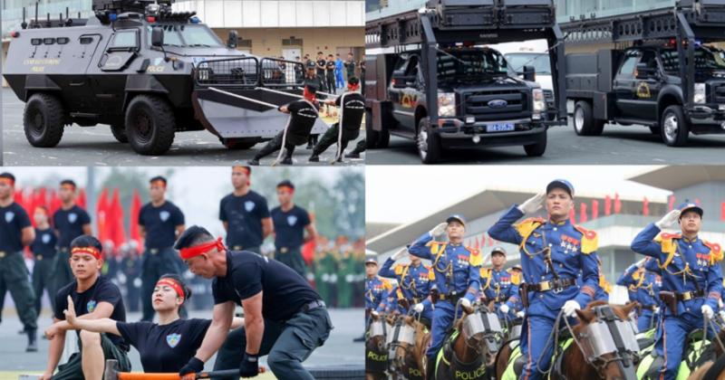 View -             Dàn xe đặc chủng với hơn 5.000 Cảnh sát cơ động diễu hành ngày truyền thống    