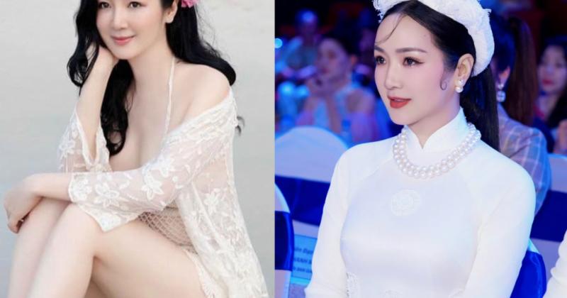 View -             Ở tuổi 53, Hoa hậu Đền Hùng vẫn trẻ đẹp, body nuột nà    