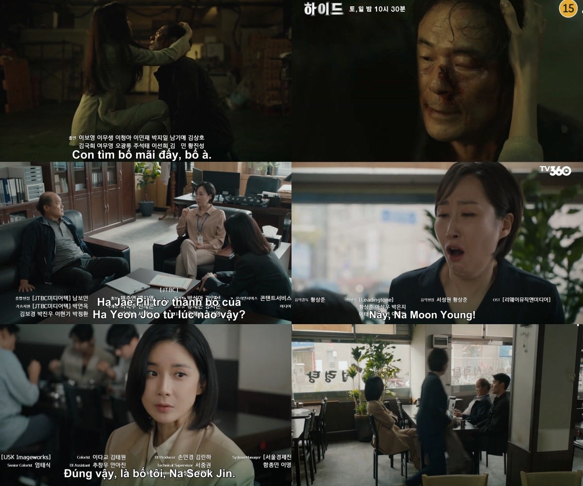 View -             'Hide' tập 9: Lee Bo Young đứng giữa lựa chọn công lý và bố ruột    