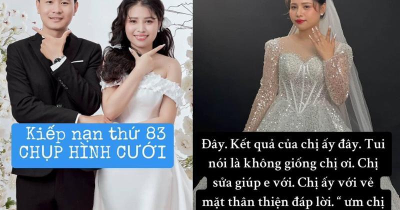 View -             Cô dâu đăng đàn tố ekip makeup không giống mẫu, netizen bảo giống 90%    