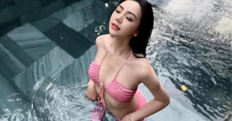 View -             Quỳnh Kool 'gây thương nhớ' khi diện bikini màu hồng quyến rũ    