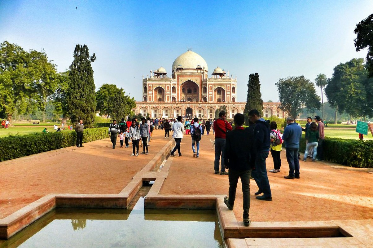 Choáng ngợp trước lăng mộ hoàng đế Humayun ở Ấn Độ