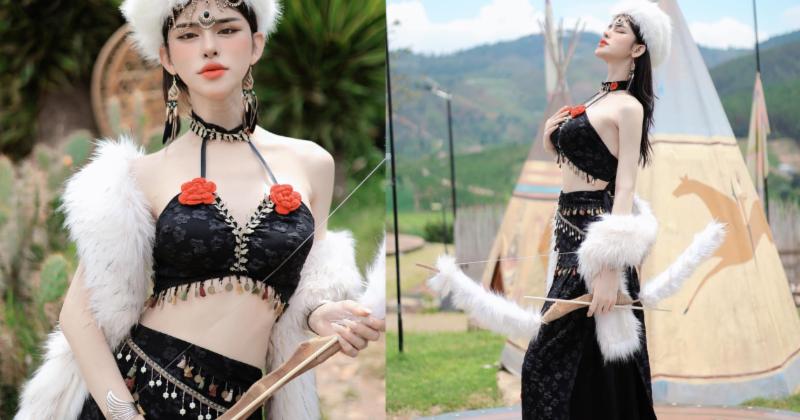 View -             Trần Đức Bo diện trang phục Mông Cổ hở bạo, khoe dáng nuột    