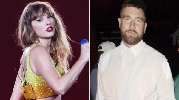 
Taylor Swift công khai thể hiện tình cảm với bạn trai trên sân khấu