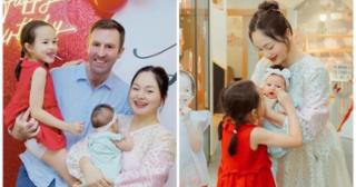 
Lan Phương và chồng Tây tổ chức sinh nhật cho con gái đầu lòng 