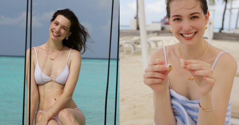             'Tiên nữ Đông Âu' Anastasia Cebulska diện bikini, khoe body sau sinh nở    