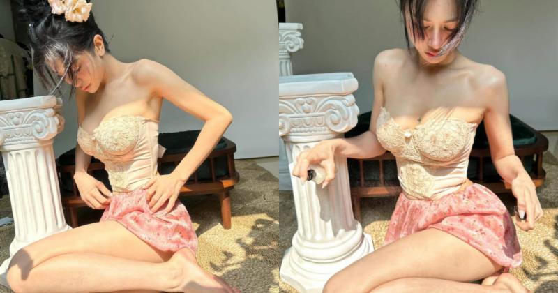 View -             Gái xinh 'đất Mỏ' mặc đồ bó chẽn, 'lăng-xê' áo corset    