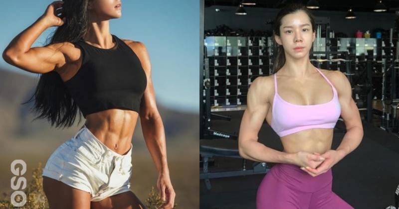 View -             Hot girl phòng gym Hàn Quốc khoe cơ bắp khiến anh em toát mồ hôi    
