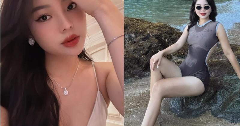             Vợ doanh nhân của cựu tiền vệ U22 Việt Nam diện bikini hút hồn    