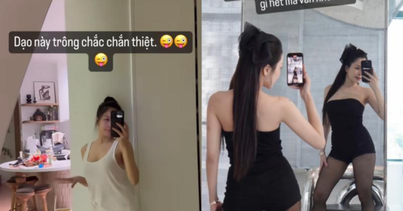 View -             Khoe dáng trước gương, hotgirl Trâm Anh tự nhận 'chắc chắn'    