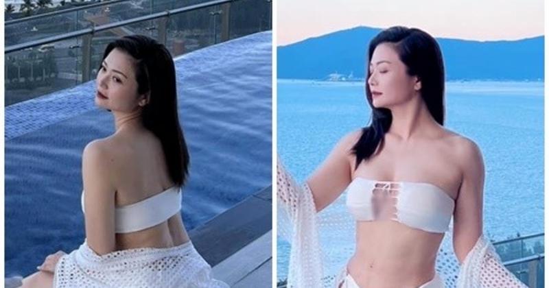 View -             Diễn viên Kiều Anh tung ảnh bikini khoe dáng nuột ở tuổi 42    