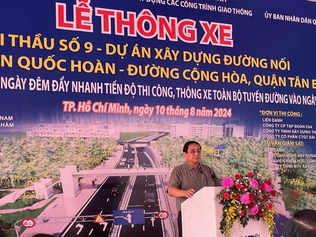 View -             Thủ tướng Phạm Minh Chính dự Lễ thông xe hầm chui cửa ngõ sân bay Tân Sơn Nhất    