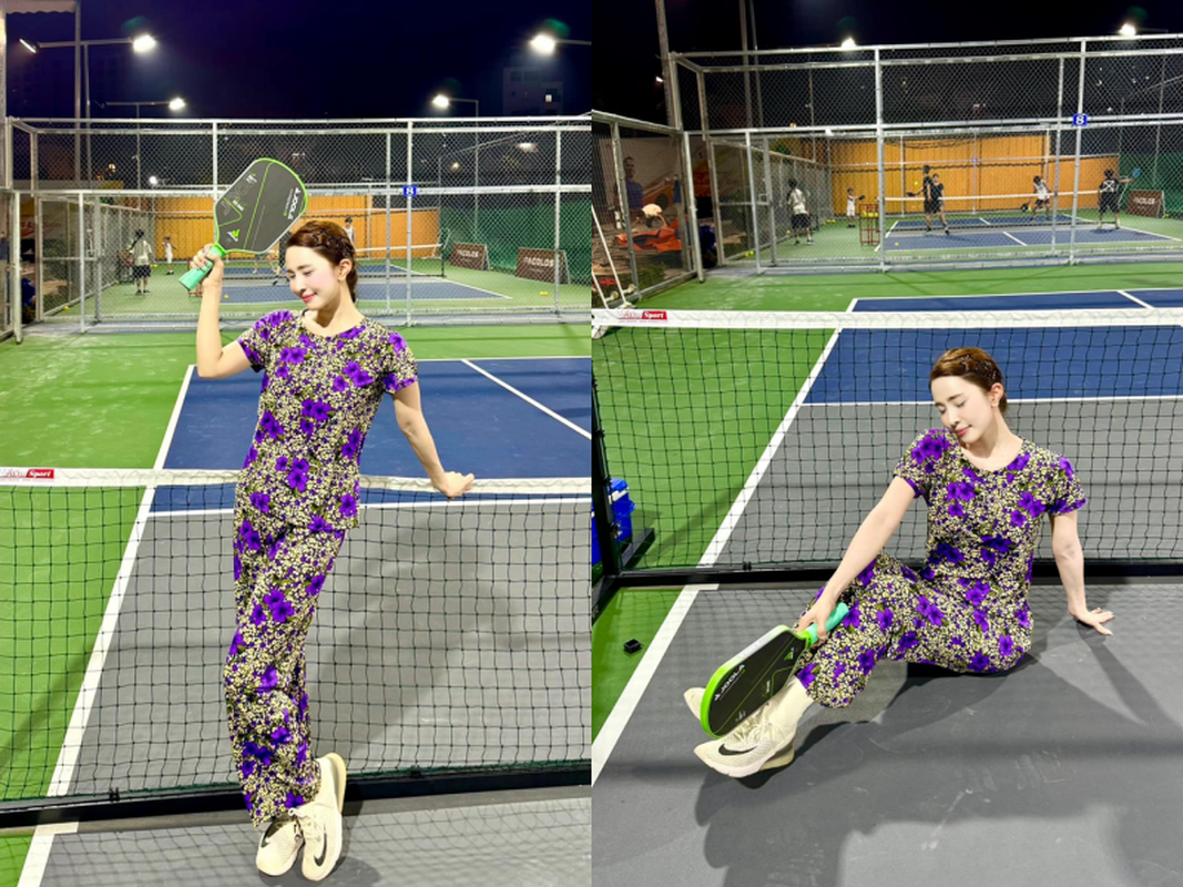 View -             Diện outfit 'bà thím' lên sân pickleball, người chơi gây bão mạng    