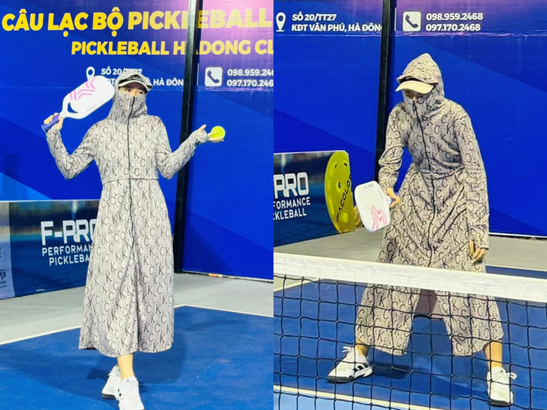 View -             Diện outfit 'bà thím' lên sân pickleball, người chơi gây bão mạng    