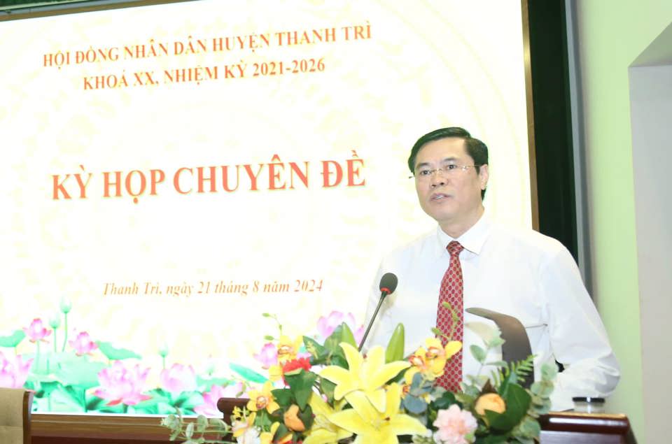 View -             Ông Nguyễn Xuân Phong được bầu làm Chủ tịch UBND huyện Thanh Trì    