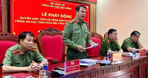             Công an Đắk Nông trích ngày lương ủng hộ đồng bào bị bão lũ    