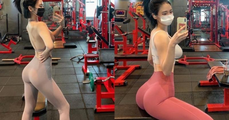             Hot girl phòng gym sở hữu thân hình đồng hồ cát siêu thực    