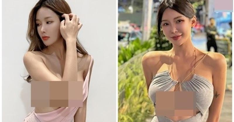             'Cạn lời' hot girl 'quên nội y', kéo áo lộ vòng một hớ hênh    