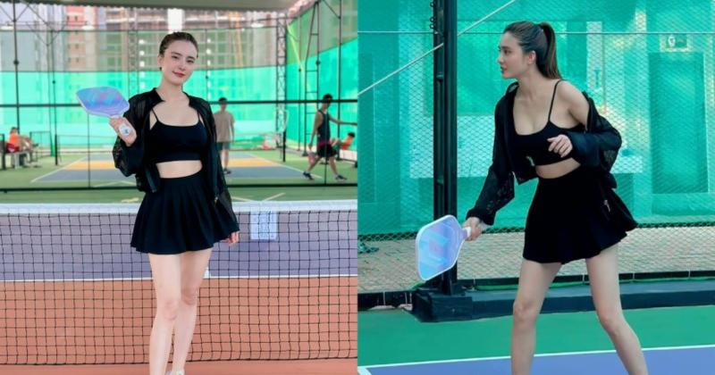             'Nhập môn' Pickleball, em gái Lê Công Vinh khoe sắc 'cực nuột'    