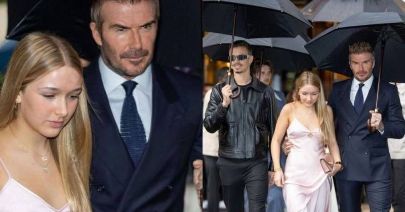             Con gái út nhà Beckham tuổi 13 dậy thì phổng phao, gợi cảm    